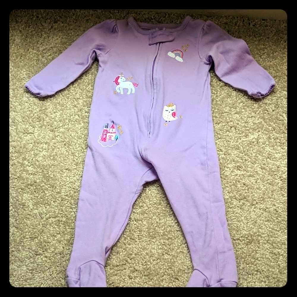 Baby girl footsie outfit